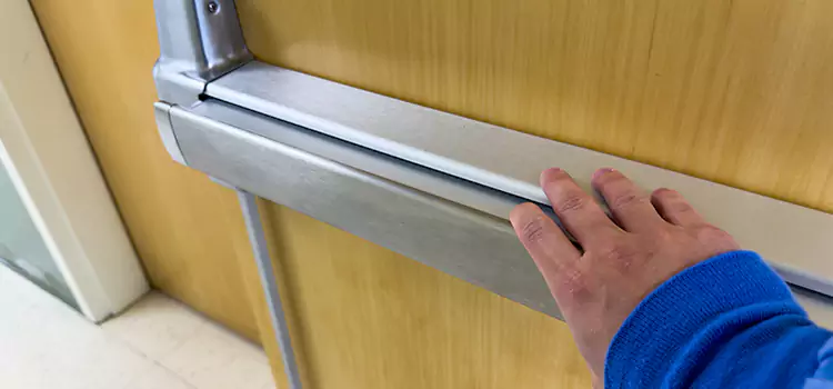 Installing a Push Bar on a Door Orchards